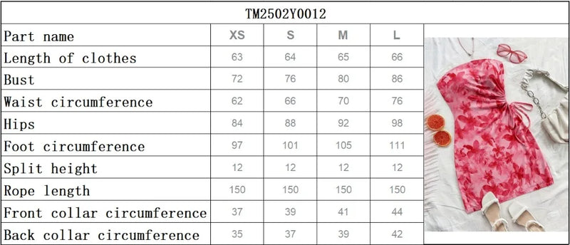 Women's 2025 Floral Print Tube Mini Dress Strapless Backless Party Club Short Ruched Drawstring Bodycon Party Dresses Streetwear