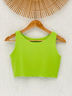Cropped Liso Verde Lima