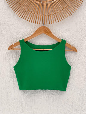 Cropped Liso Verde Bandeira