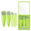 New Travel 5-piece Mirror Box Makeup Brush Set Portable Multi-functional Powder Brush Blush Brush Beauty Tool