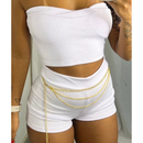 Lançamento Conjunto Feminino Estilo Gringa Top + Short Queridinho Das Blogueira