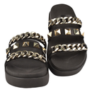 papete Birken sandália feminina com Corrente branco off Sola alta