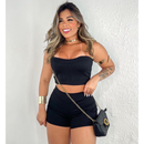 Conjunto Feminino Estilo Gringa Top + Short