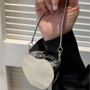 Bolsa Pequena Acrilico Espelhada Quadrada Maça Coração Tiracolo Com Espelho