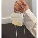 Bolsa Acrilico Espelhada Quadrada