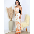 Vestido Tomara Que Caia Longo Inspiração Fame Midi Tendência Verão Tropical