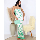 Vestido Tomara Que Caia Longo Inspiração Fame Midi Tendência Verão Tropical