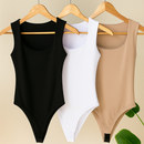 Kit 3 Body Feminino Decote Quadrado Alça Larga