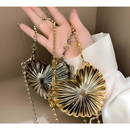 Bolsa Pequena Acrilico Espelhada Quadrada Maça Coração Tiracolo Com Espelho