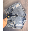 Short Jeans Feminino Cintura Alta