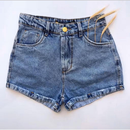 Short Jeans Feminino Cintura Alta