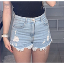 Short Jeans Feminino Cintura Alta