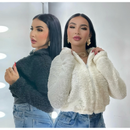 Casaco Teddy De Pelinho Jaqueta Curta Feminina Inverno e Frio Estilo - Varias Estampas