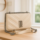 Bolsa Feminina Pequena De Lado Transversal Alça Corrente Lançamento