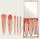New Travel 5-piece Mirror Box Makeup Brush Set Portable Multi-functional Powder Brush Blush Brush Beauty Tool